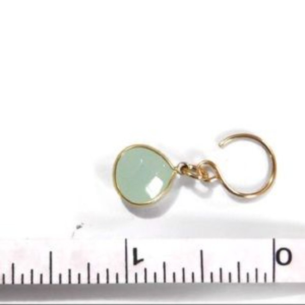 genuine gemstone briolette drop earrings - Picture 8 of 8